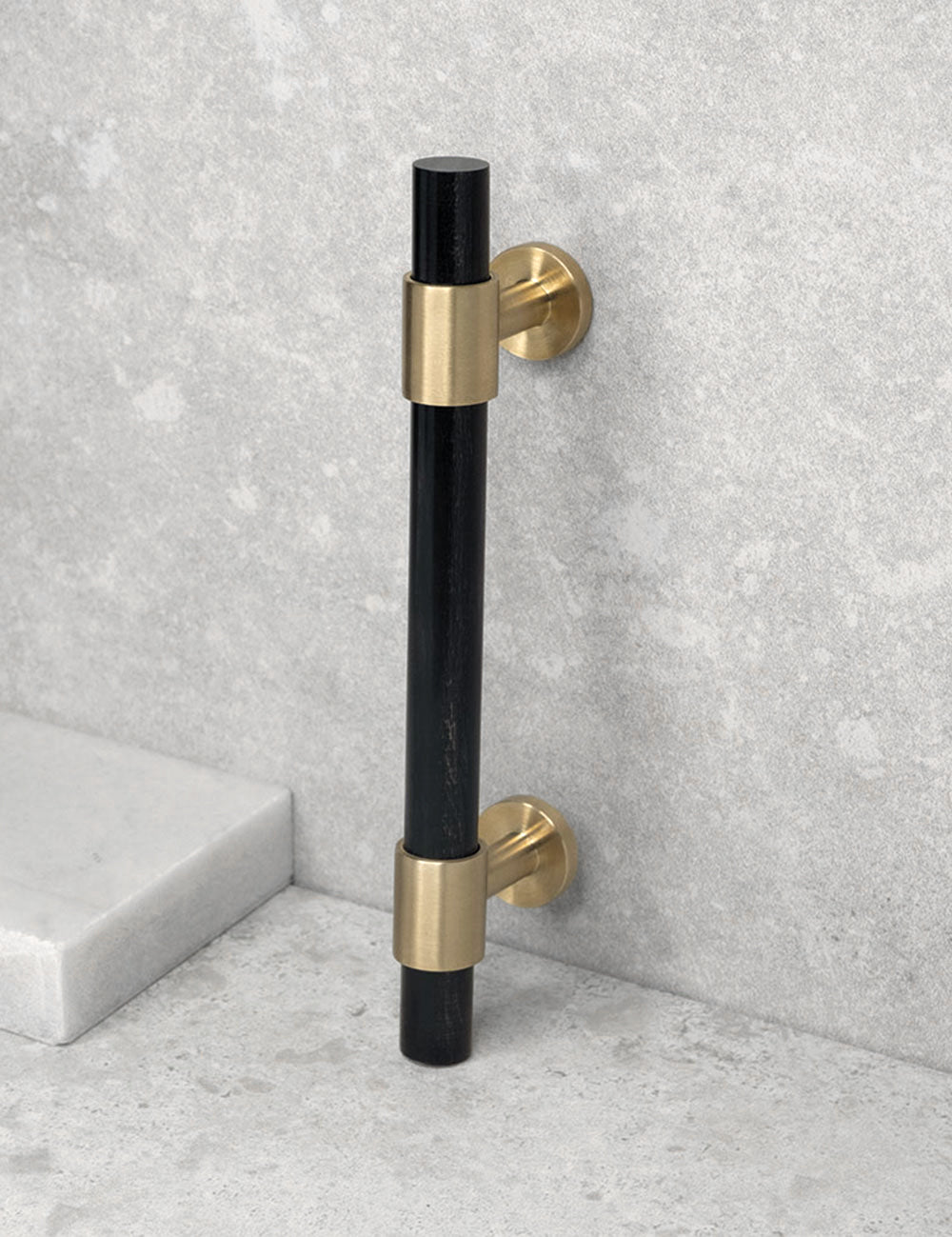 Black Horn. Luxury cabinet hardware made of solid brass by BRANDT Collective. 