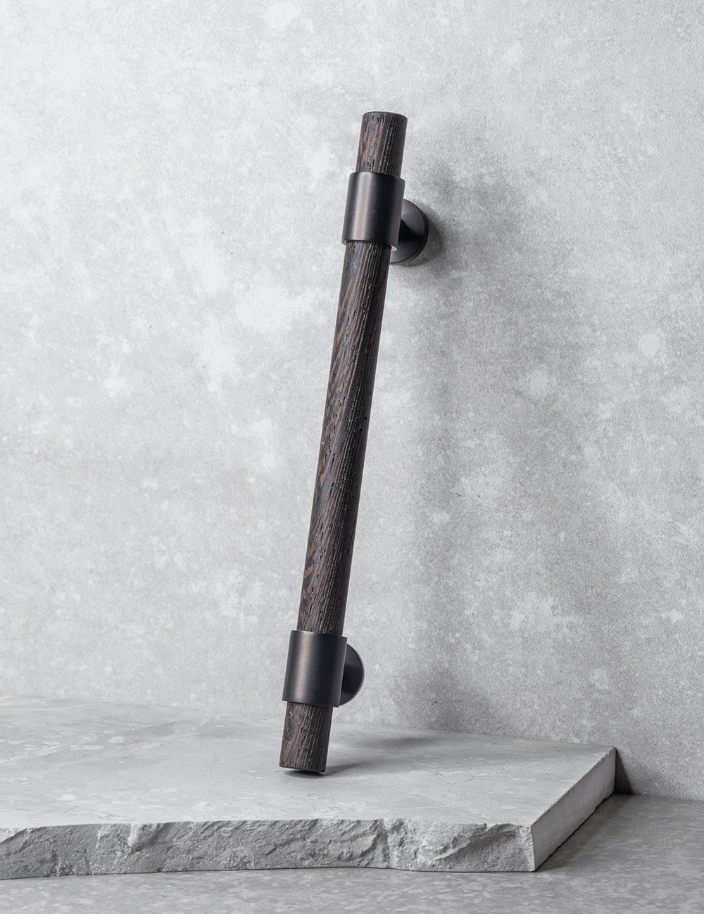 Wenge. Luxury cabinet hardware made of solid brass by BRANDT Collective. 