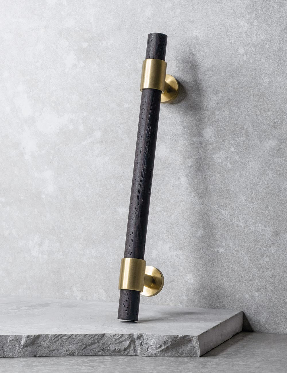 Wenge. Luxury cabinet hardware made of solid brass by BRANDT Collective. 