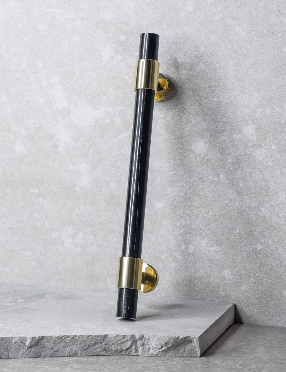 Black Horn. Luxury cabinet hardware made of solid brass by BRANDT Collective. 