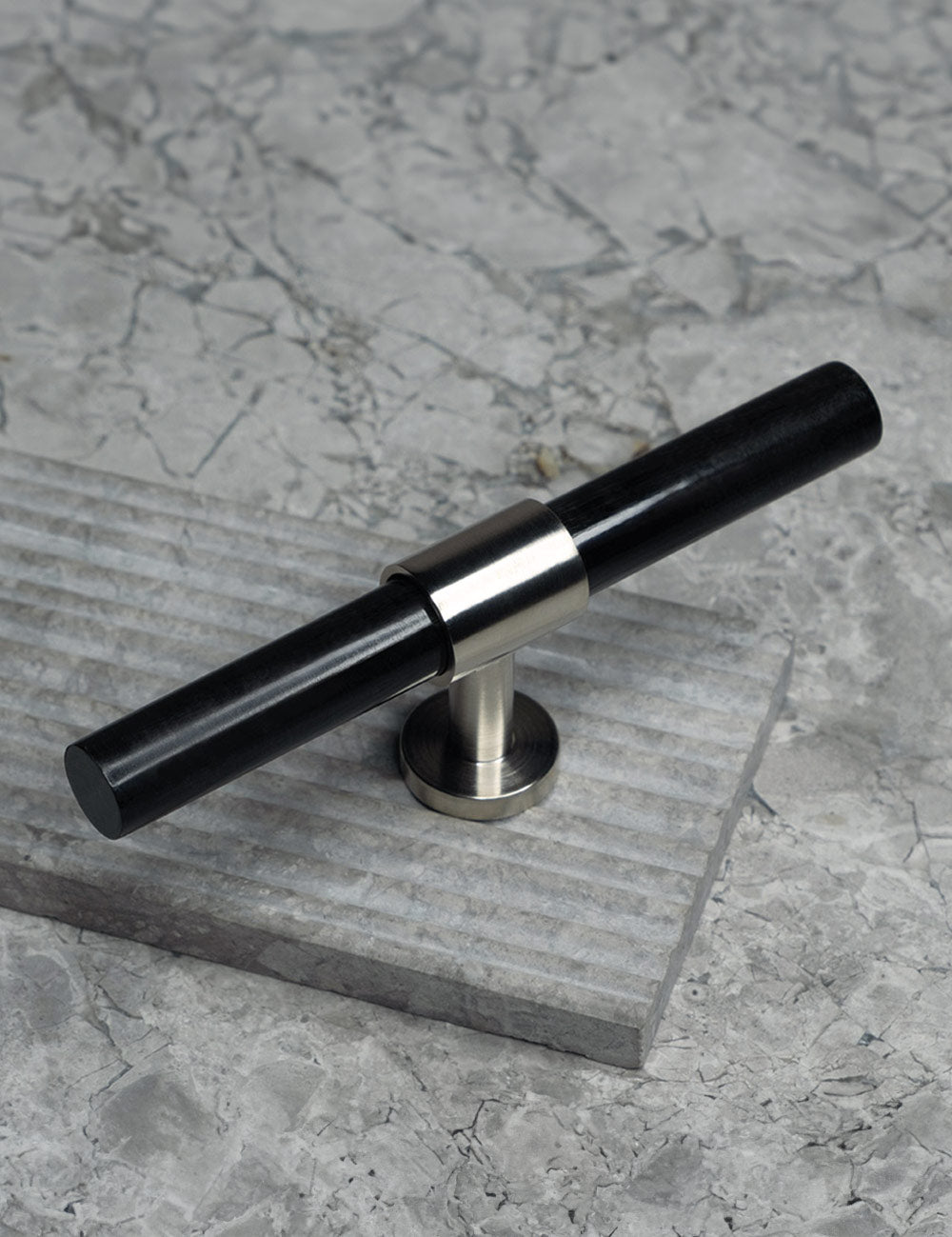 Black Horn. Luxury cabinet hardware made of solid brass by BRANDT Collective. 