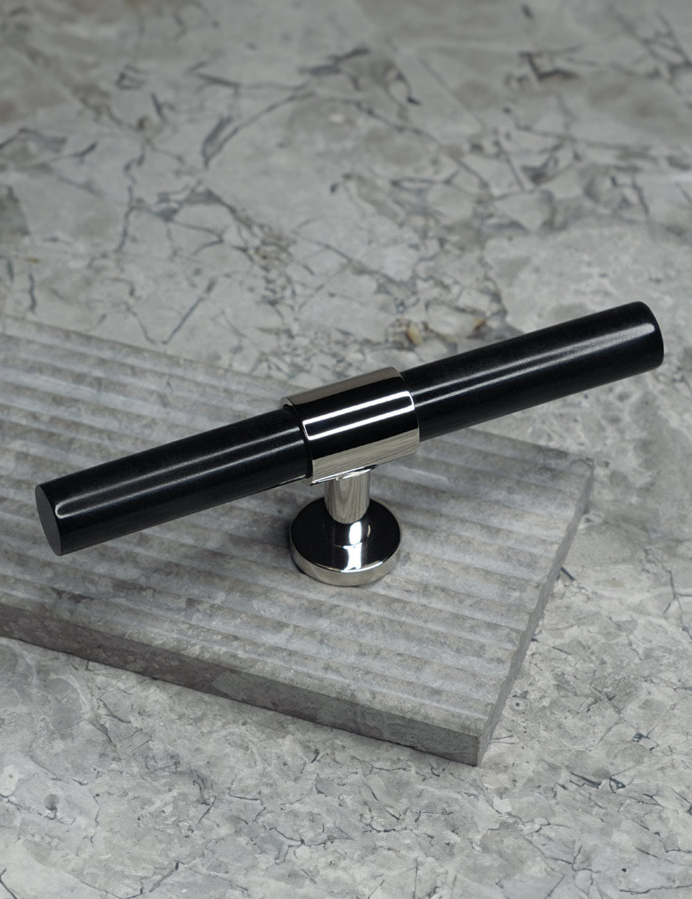 Black Horn. Luxury cabinet hardware made of solid brass by BRANDT Collective. 