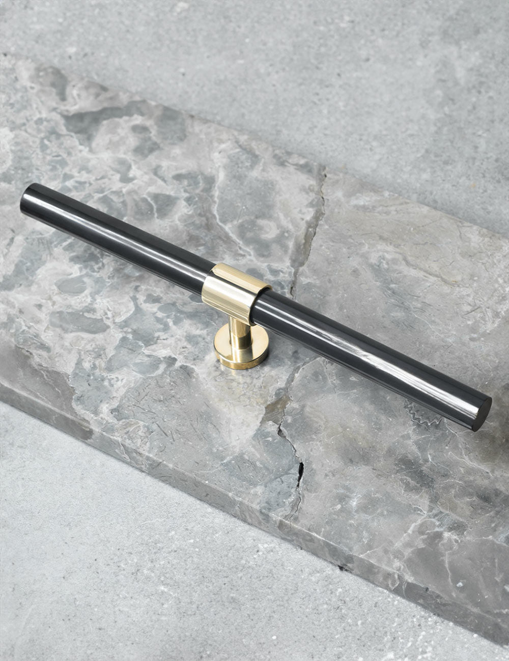 Black Horn. Luxury cabinet hardware made of solid brass by BRANDT Collective. 