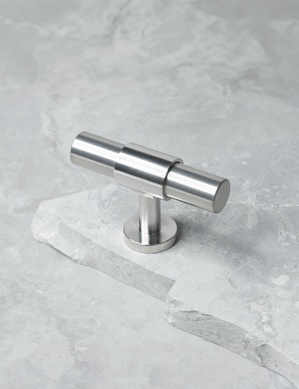 Brushed Nickel. Luxury kitchen hardware made of solid brass by BRANDT Collective. 