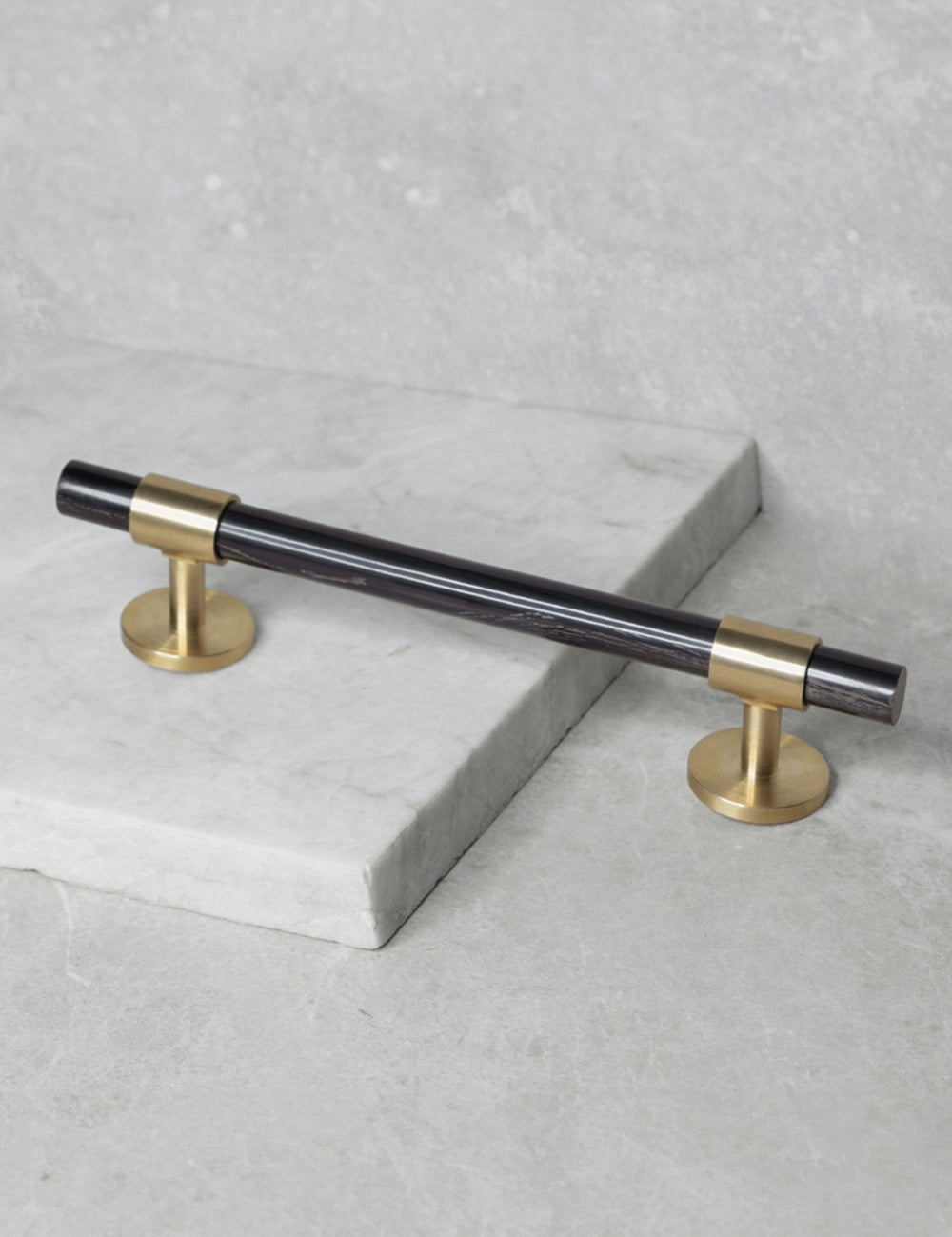 Black Horn. Luxury cabinet hardware made of solid brass by BRANDT Collective.