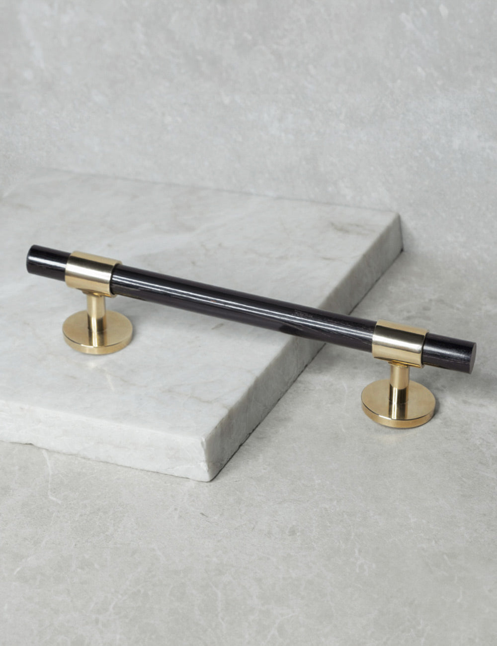 Black Horn. Luxury cabinet hardware made of solid brass by BRANDT Collective.