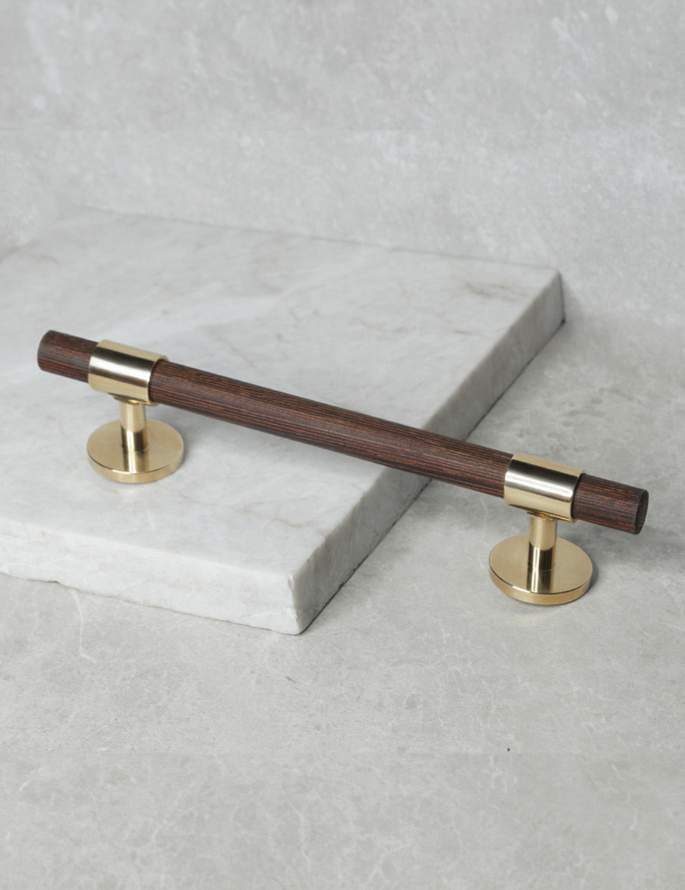 Wenge. Luxury cabinet hardware made of solid brass by BRANDT Collective.