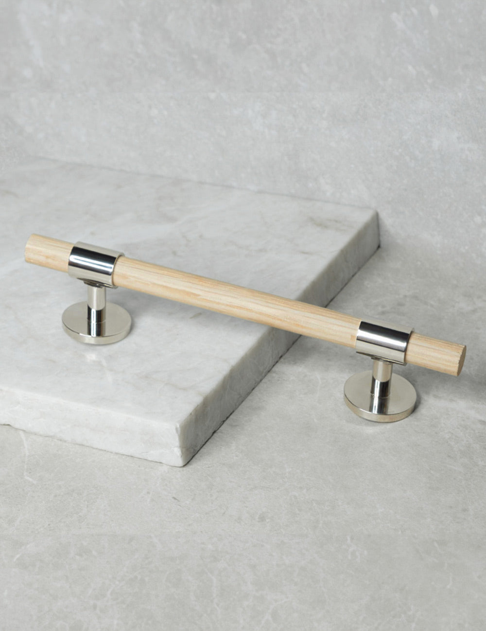 Oak. Luxury cabinet hardware made of solid brass by BRANDT Collective.