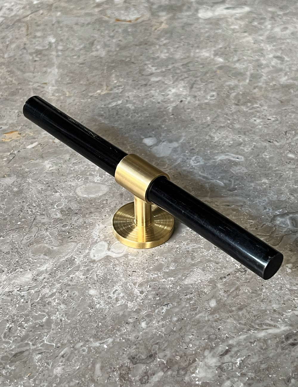 Black Horn. Luxury cabinet hardware made of solid brass by BRANDT Collective. 