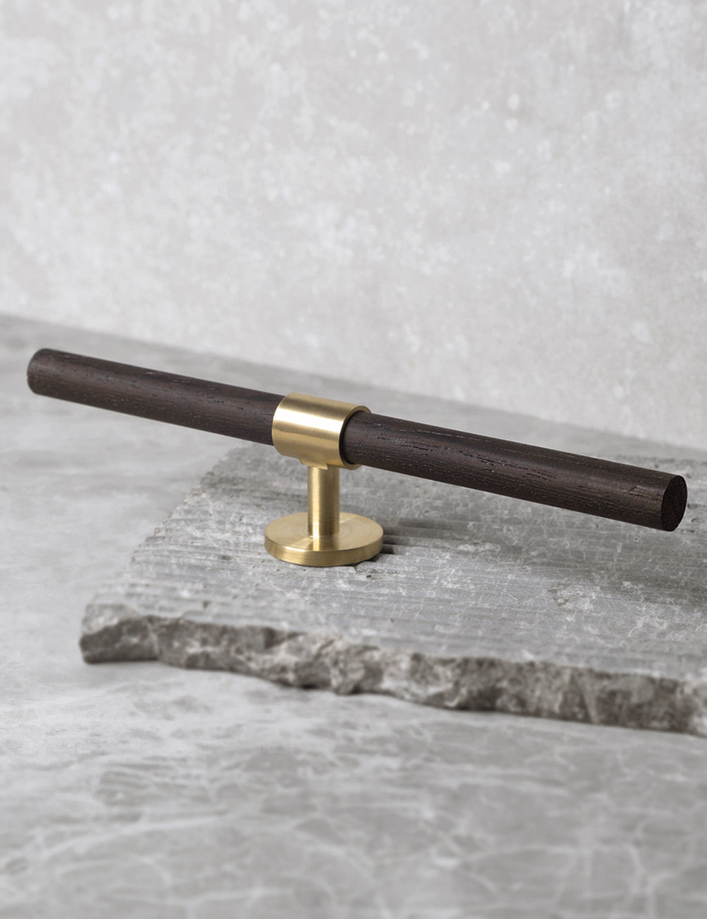 Wenge. Luxury cabinet hardware made of solid brass by BRANDT Collective.