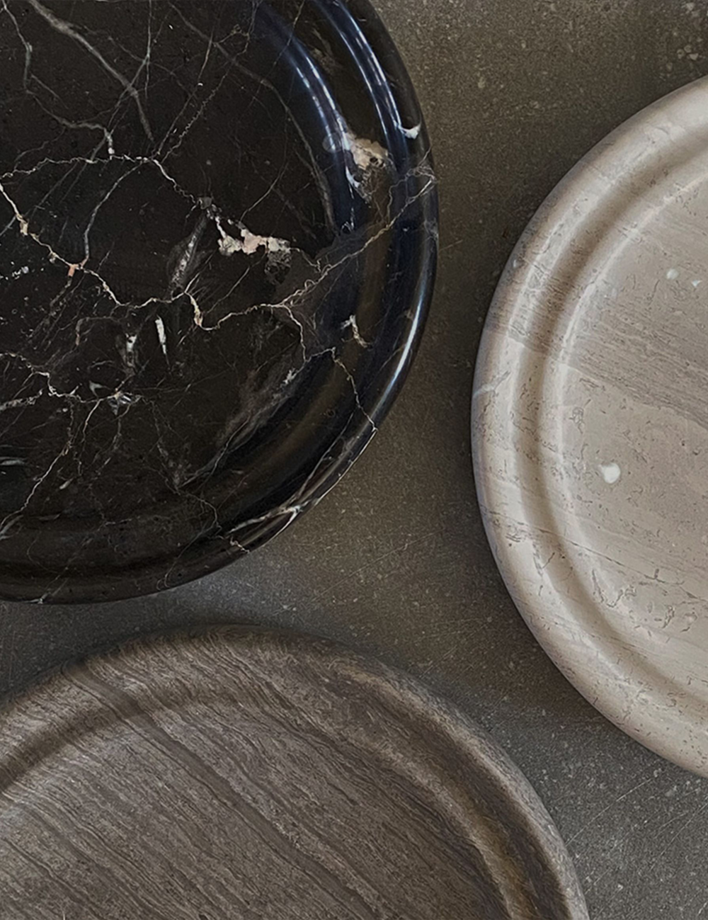 BRANDT Collective SABI bowl grooved in beige marble CG