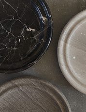 BRANDT Collective SABI bowl grooved in beige marble CG