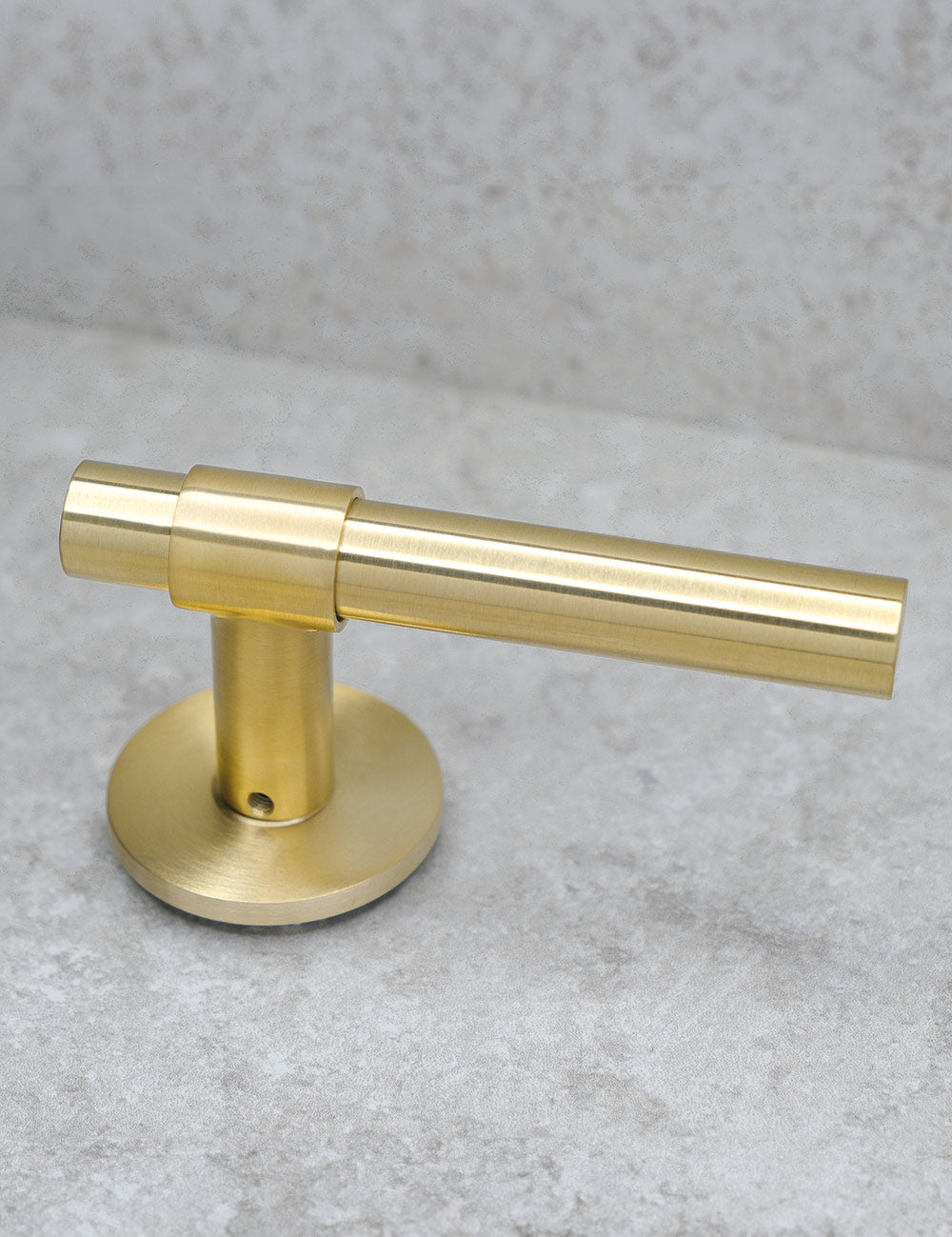 Brushed Brass. Modern door hardware made of solid brass by BRANDT Collective.