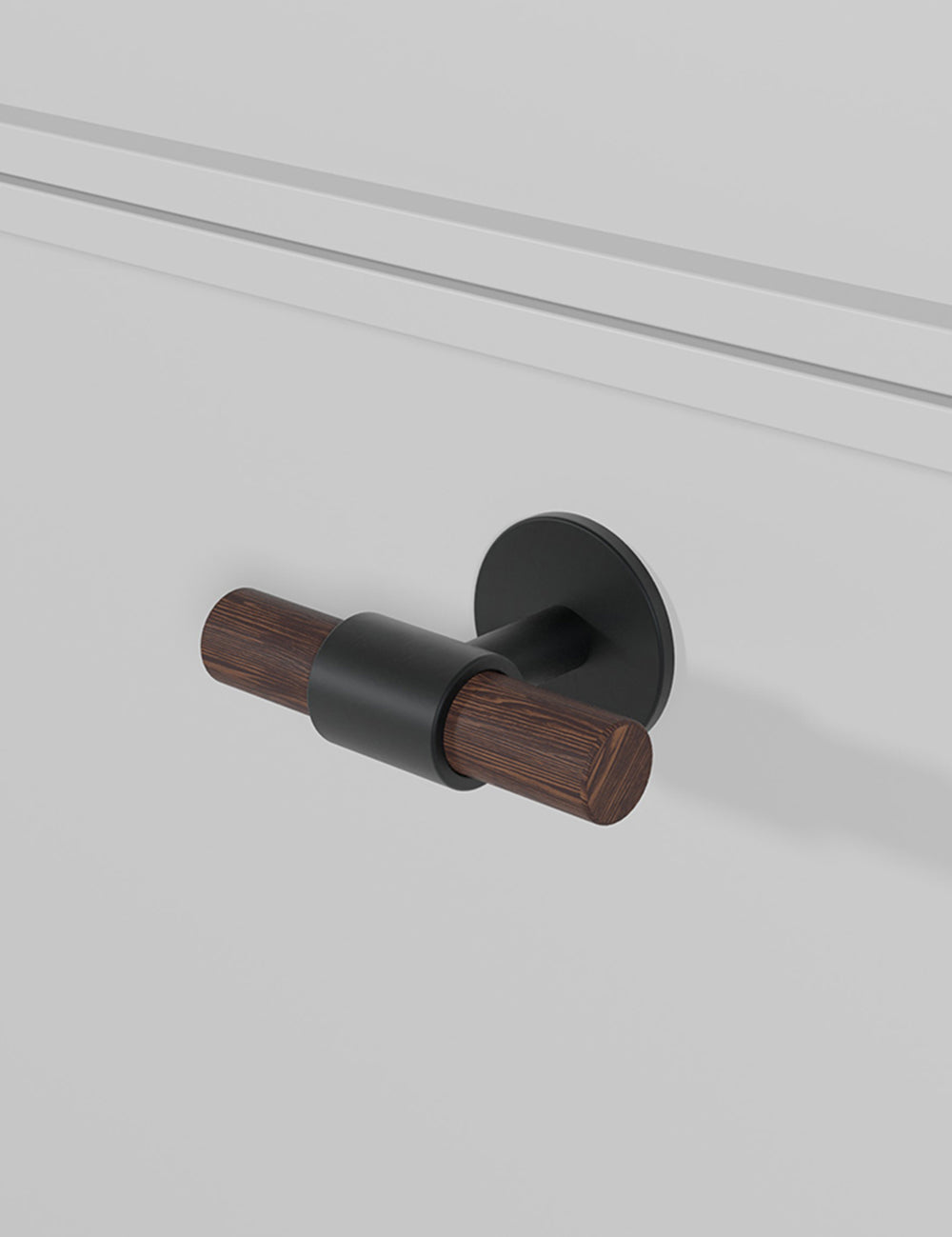 Wenge. Luxury kitchen hardware made of solid brass by BRANDT Collective.