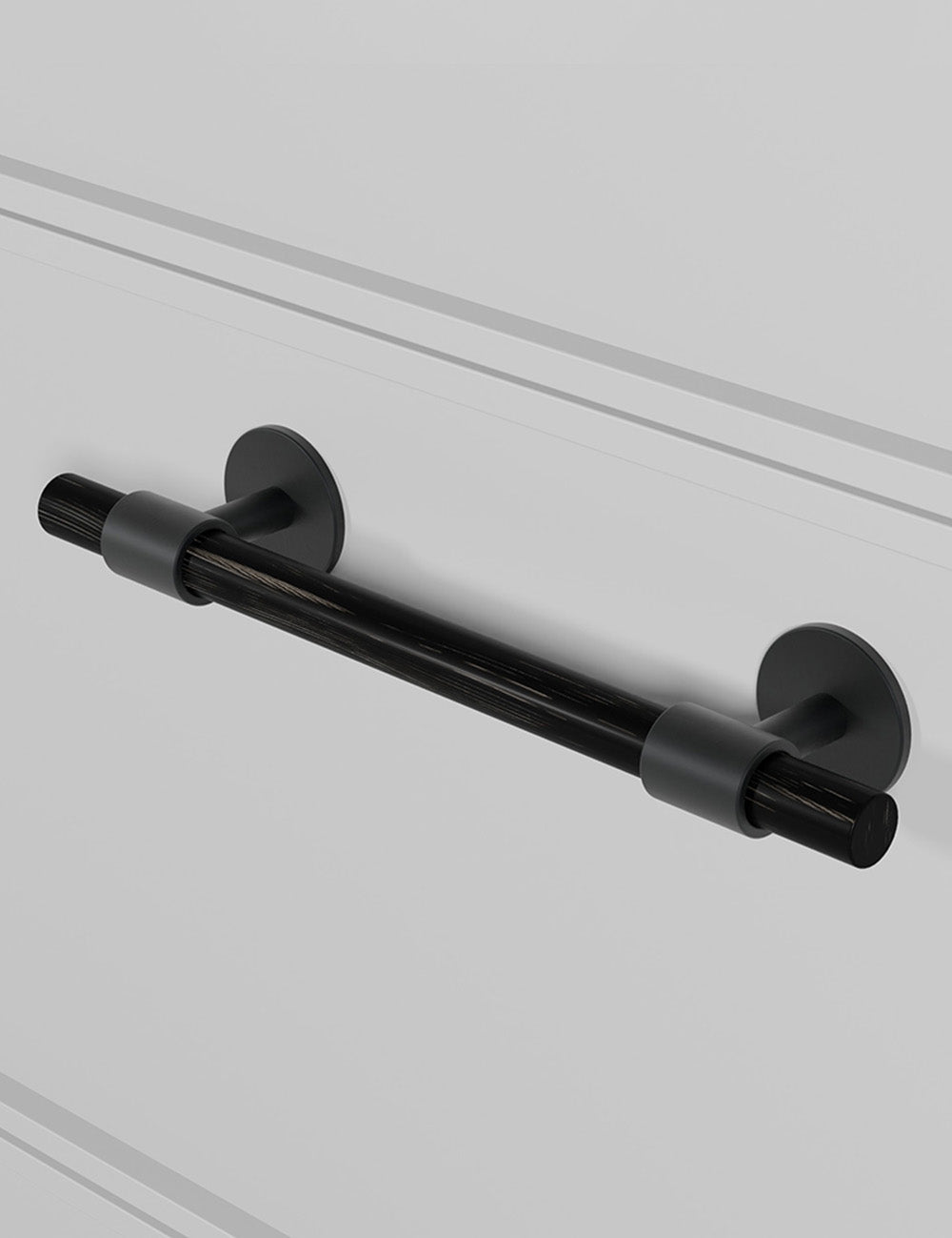 Black Horn. Luxury cabinet hardware made of solid brass by BRANDT Collective.