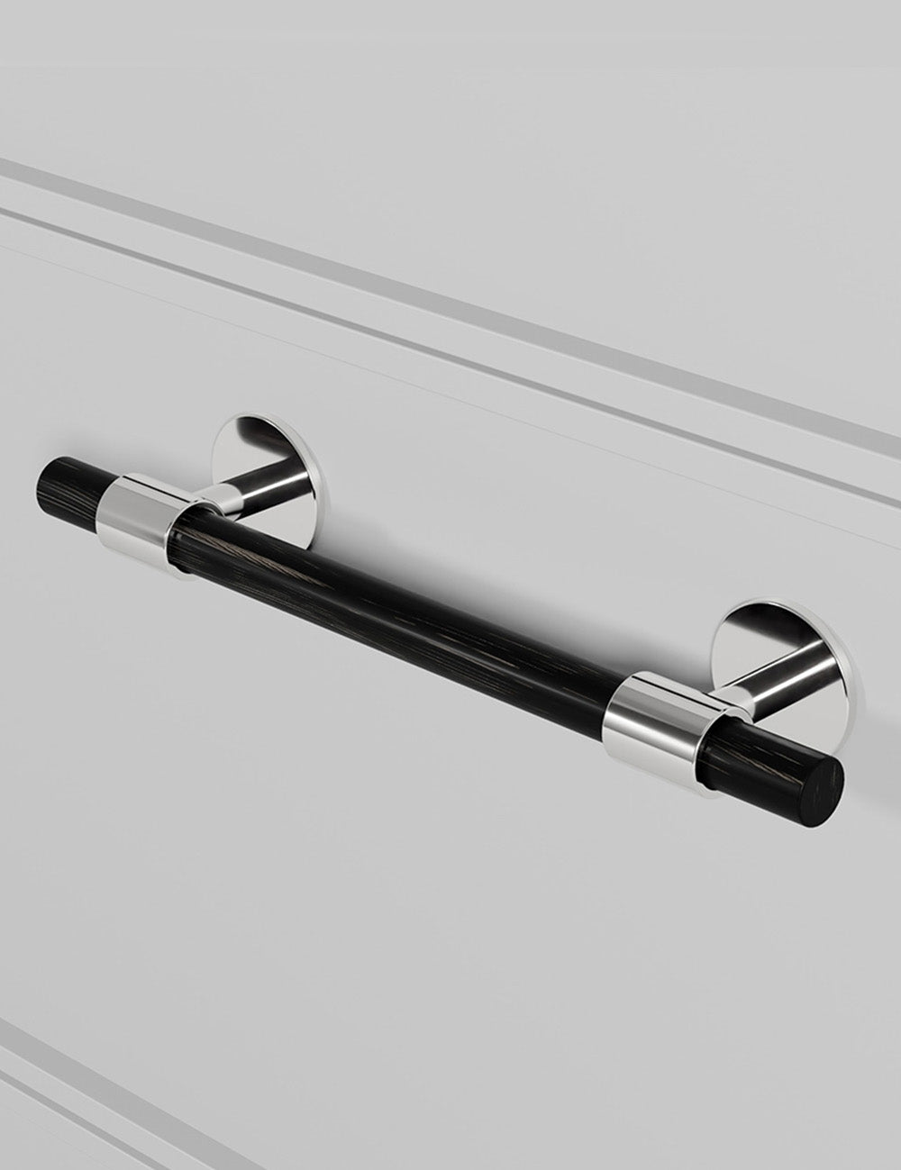 Black Horn. Luxury cabinet hardware made of solid brass by BRANDT Collective.