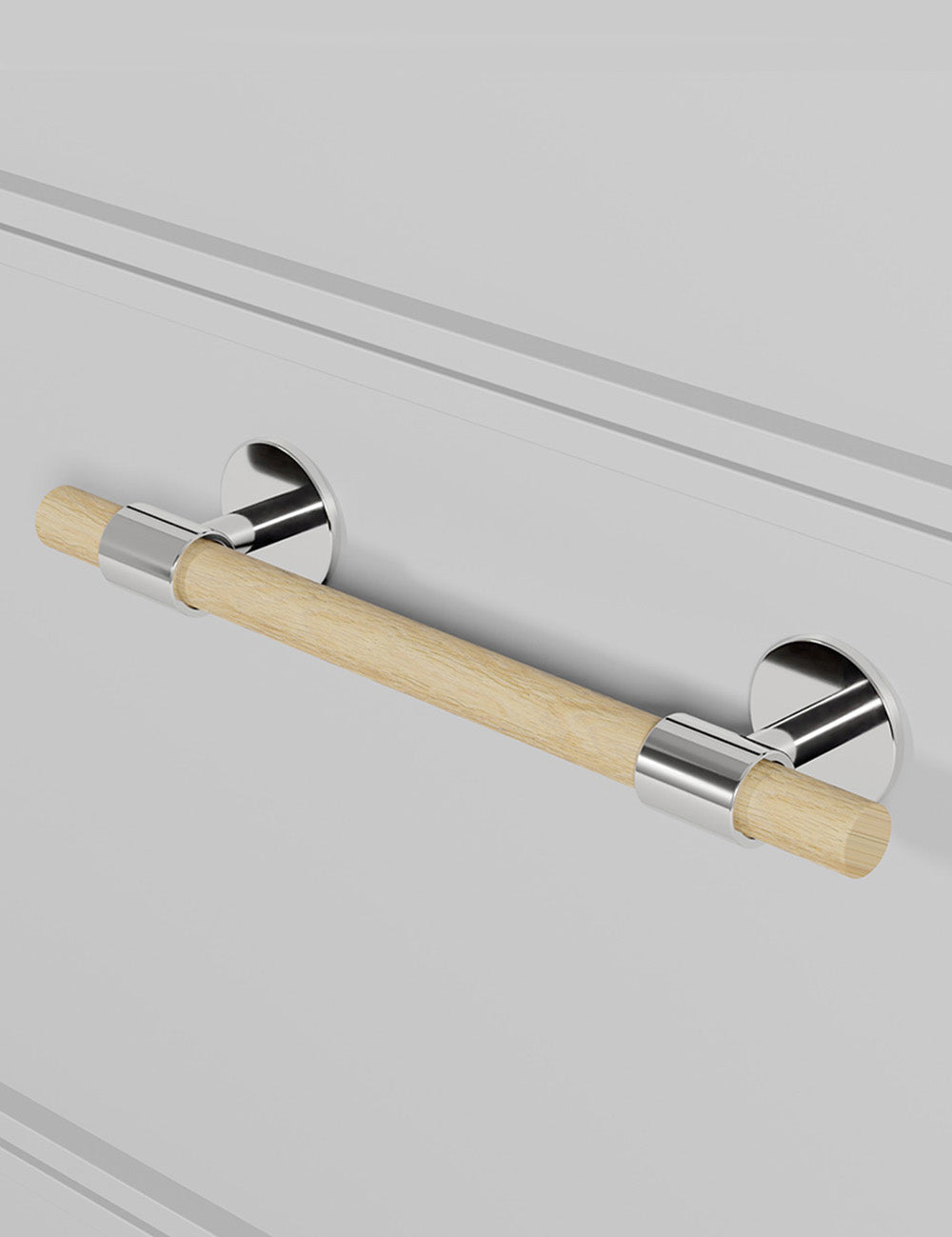 Oak. Luxury cabinet hardware made of solid brass by BRANDT Collective.
