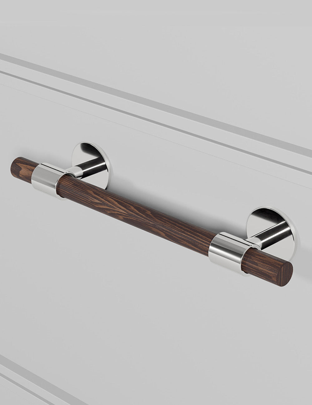 Wenge. Luxury cabinet hardware made of solid brass by BRANDT Collective.