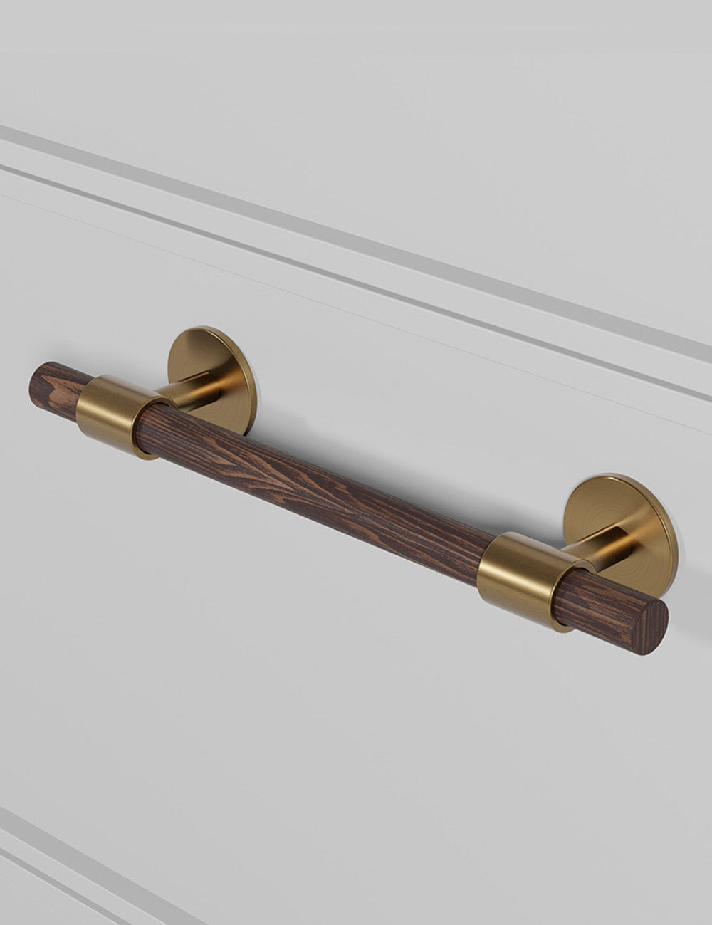 Wenge. Luxury cabinet hardware made of solid brass by BRANDT Collective.
