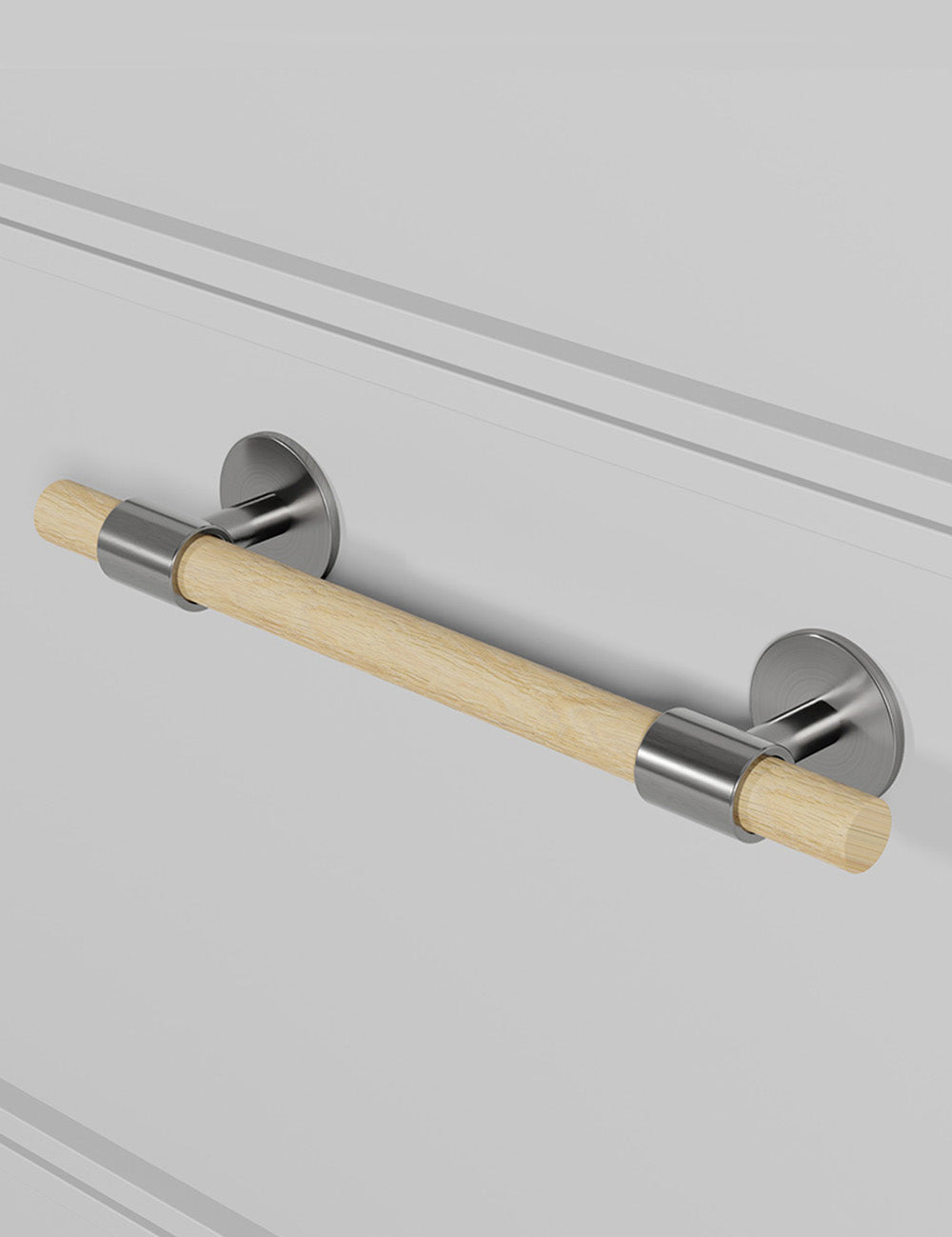 Oak. Luxury cabinet hardware made of solid brass by BRANDT Collective.