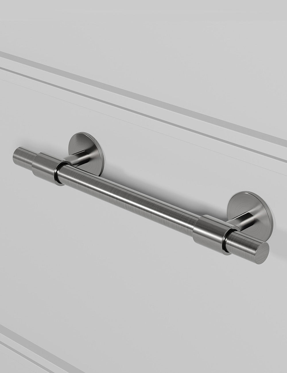 Satin Nickel. Luxury cabinet hardware made of solid brass by BRANDT Collective.