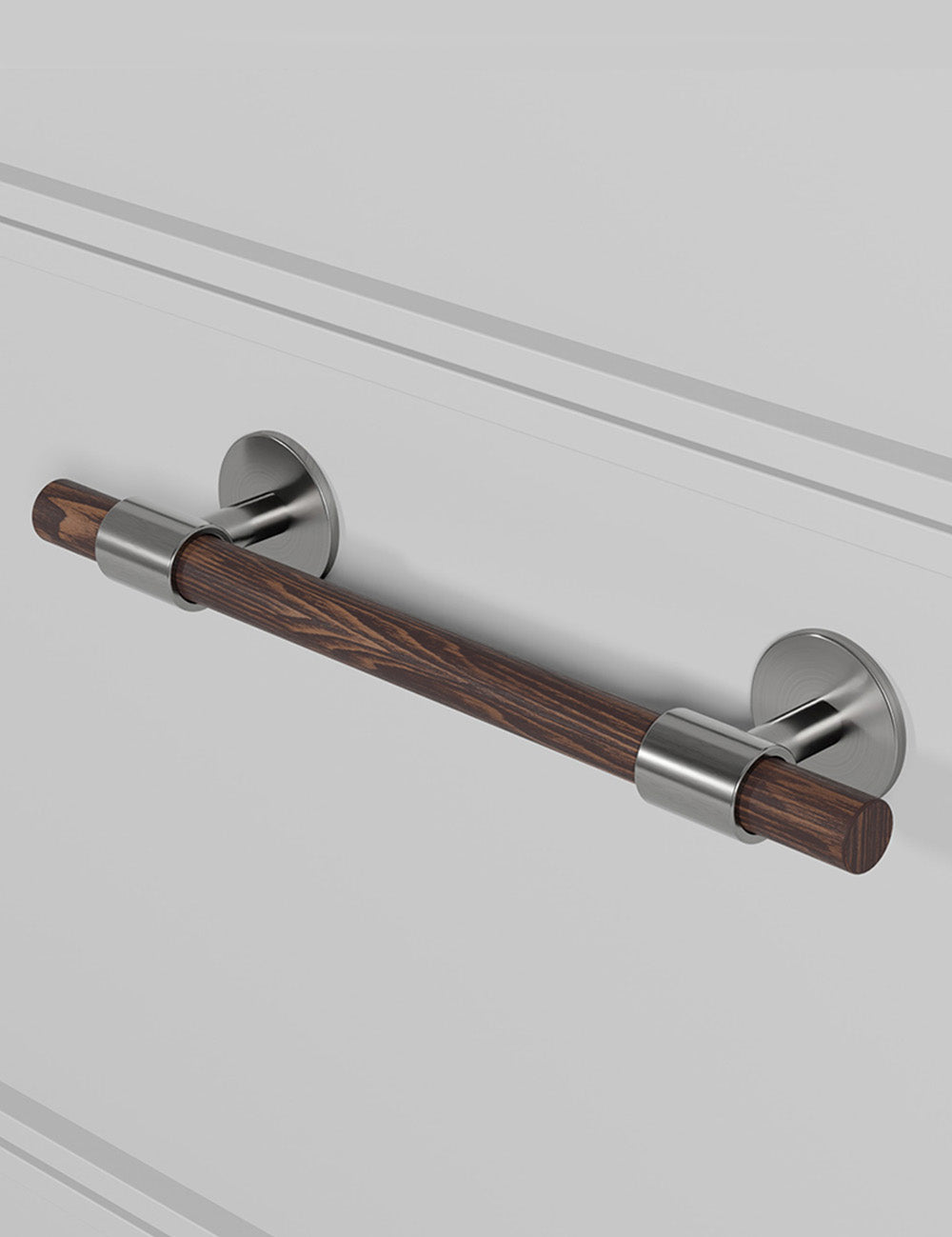 Wenge. Luxury cabinet hardware made of solid brass by BRANDT Collective.