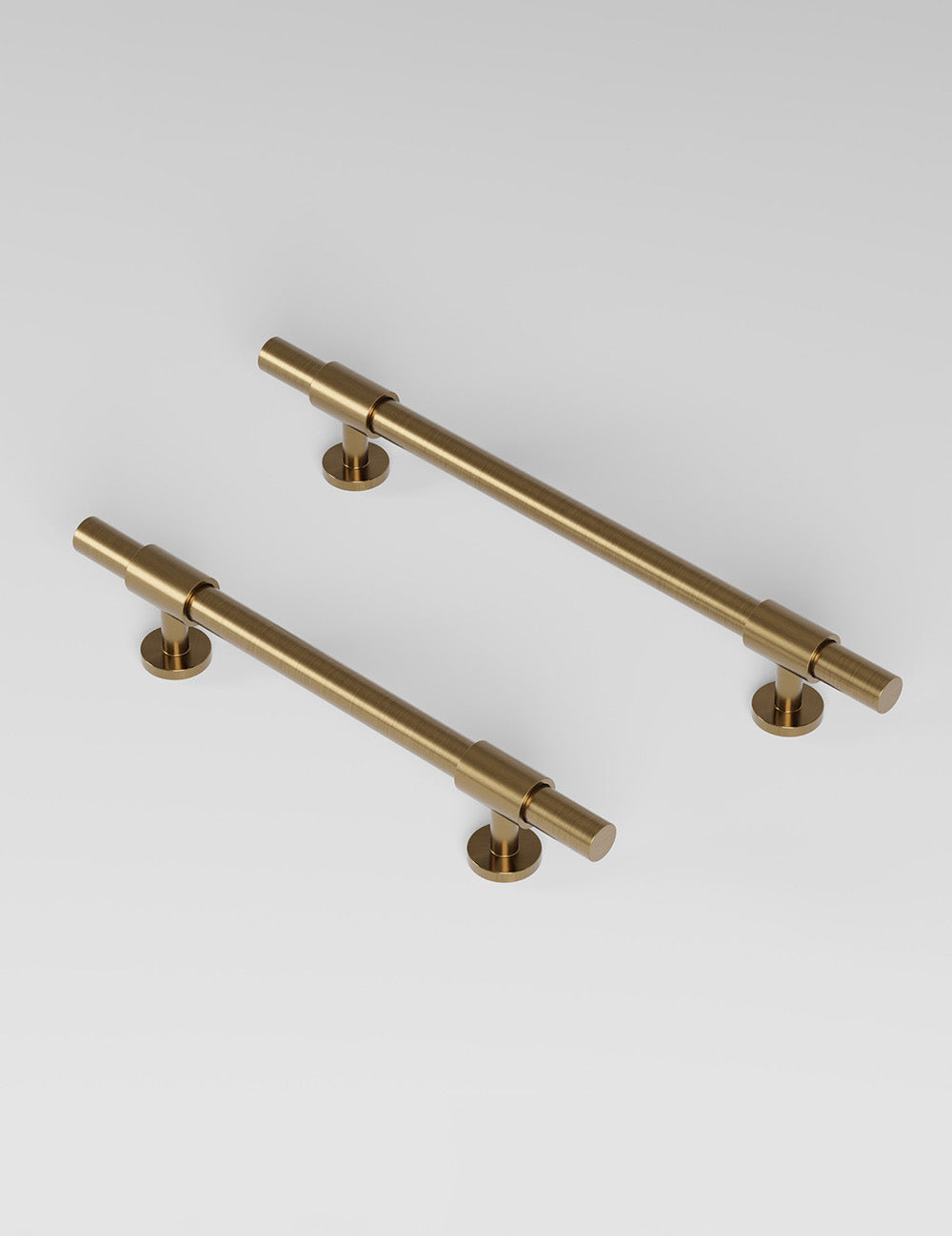 Satin Brass. Luxury cabinet hardware made of solid brass by BRANDT Collective. 