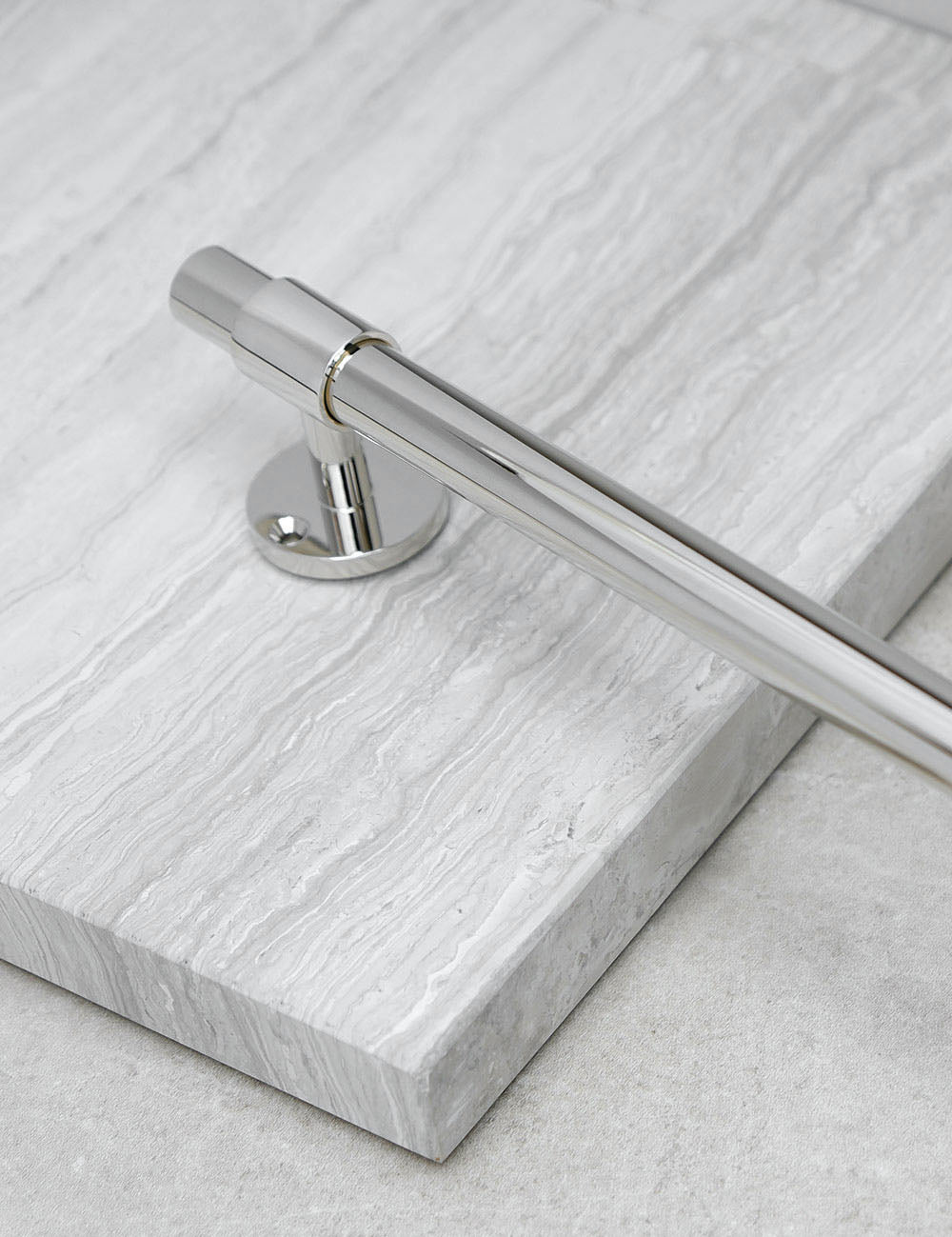 Polished Nickel. Luxury kitchen hardware made of solid brass by BRANDT Collective. 