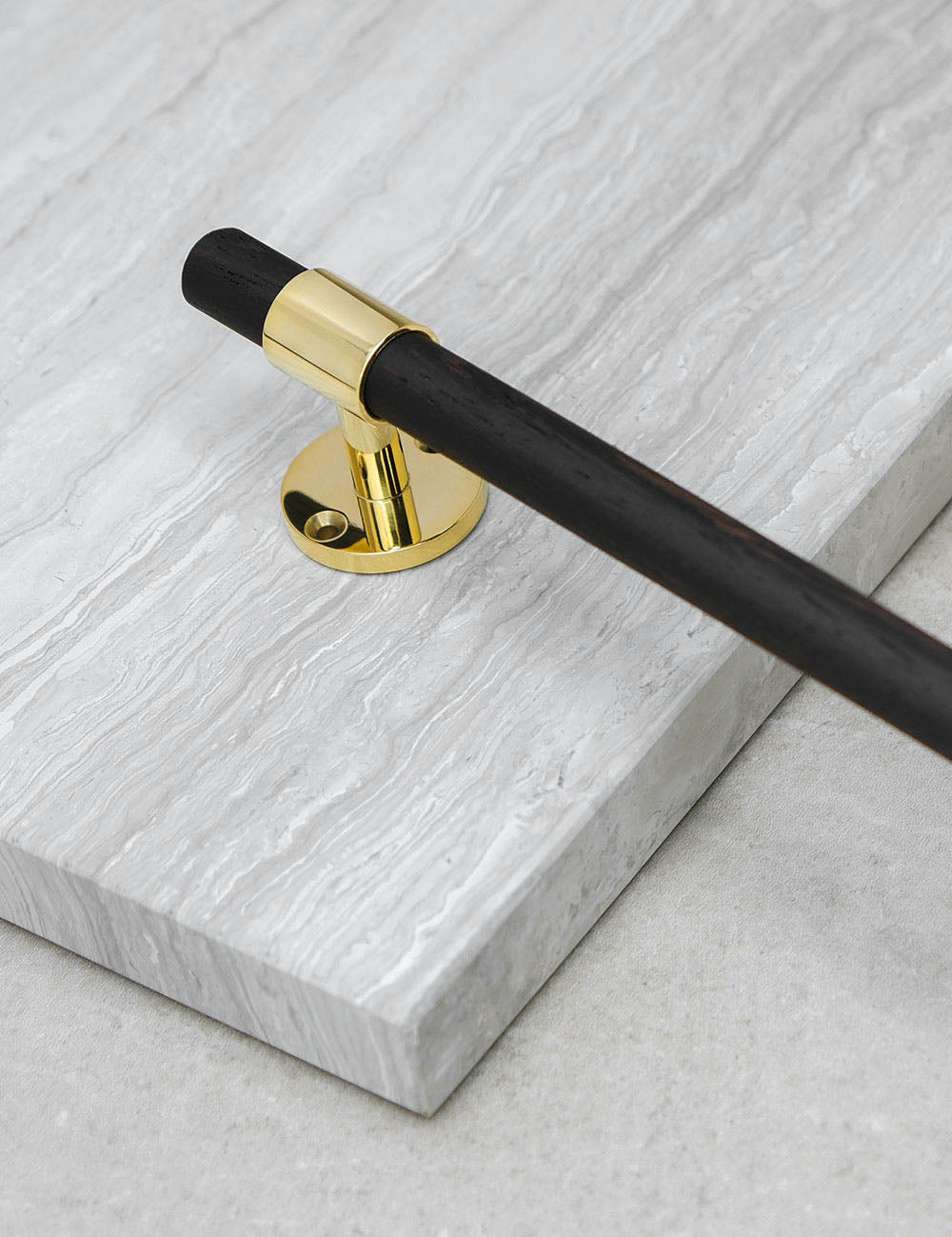 Wenge. Luxury kitchen hardware made of solid brass by BRANDT Collective. 