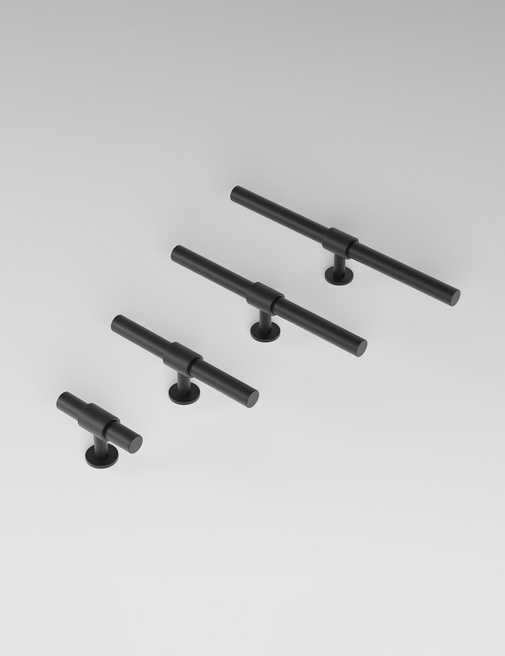 Nearly Black. Luxury cabinet hardware made of solid brass by BRANDT Collective. 