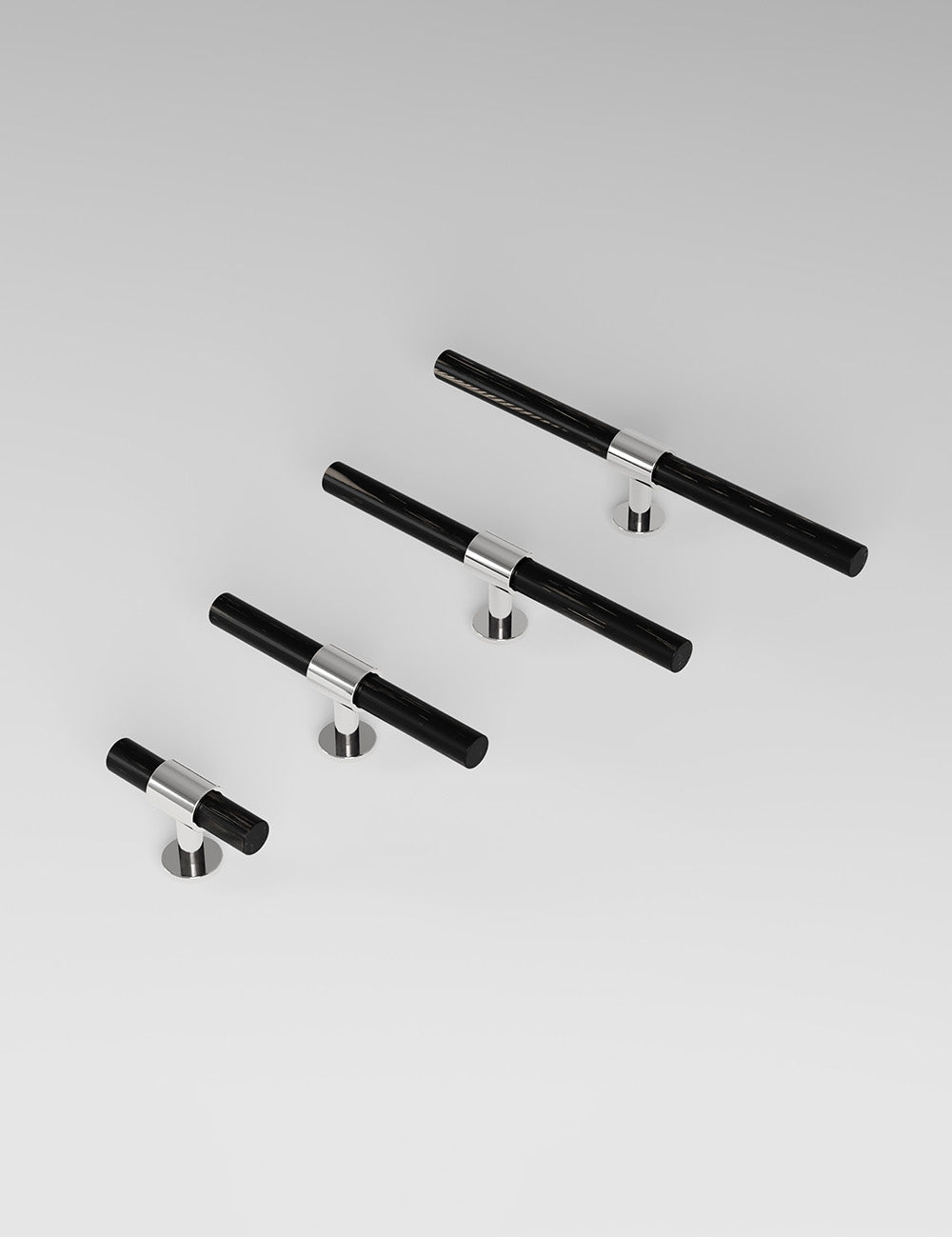 Black Horn. Luxury cabinet hardware made of solid brass by BRANDT Collective. 