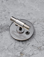 THUMBTURN lock in Polished Nickel. Elegant door hardware by BRANDT Collective.