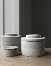 BRANDT Collective aura canister beige marble