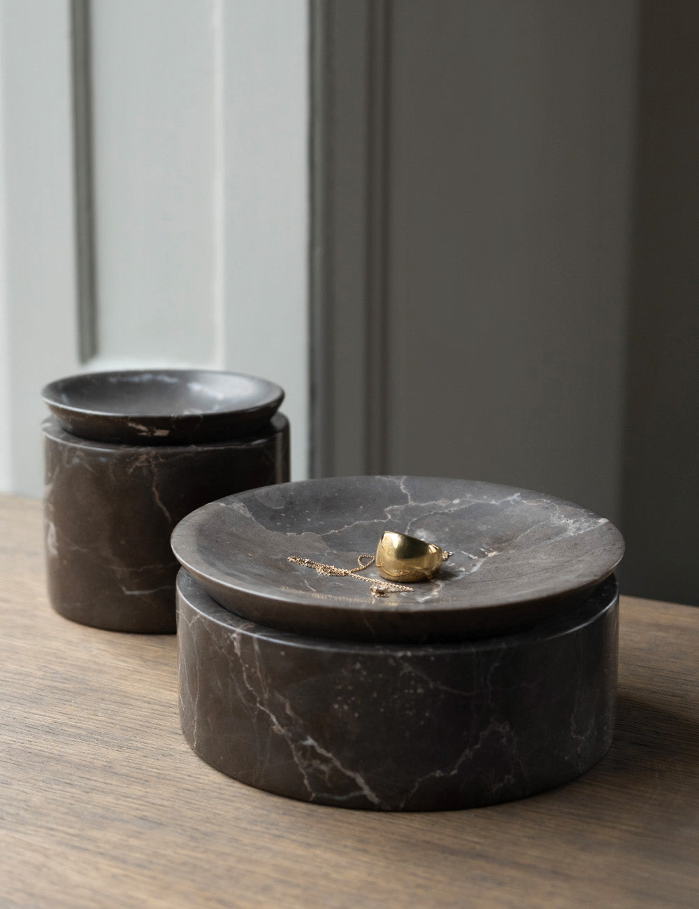 BRANDT Collective EDO canister low in black marble SB