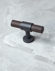 SIGNATURE 20 - T-bar handle 60 mm - Nearly Black / Wengé by BRANDT Copenhagen 