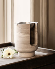 AURA oil burner - CHALK GREY + bowl aluminium