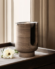 AURA oil burner - SMOKE GREY + bowl aluminium