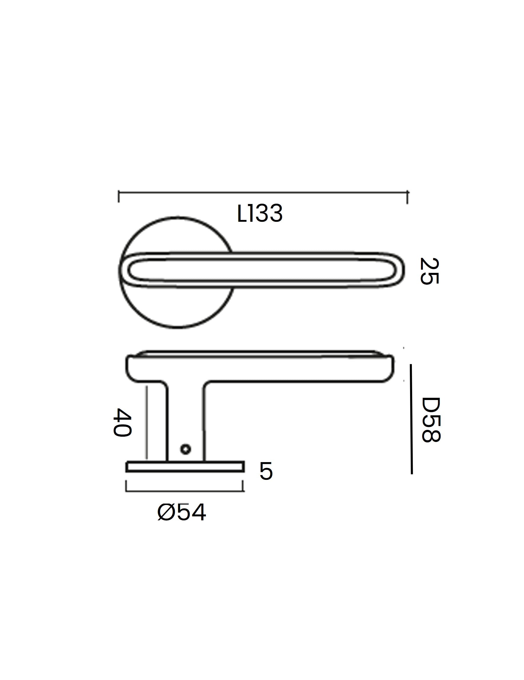 BUTTON door handle set from BRANDT Copenhagen tech draw. designed in collab with Norm Architects.