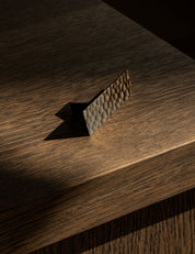 CARVE collection in Burnished Brass by BRANDT Collective. A hardware collection in collab with Norm architects consisting of T-bars and pull bars.