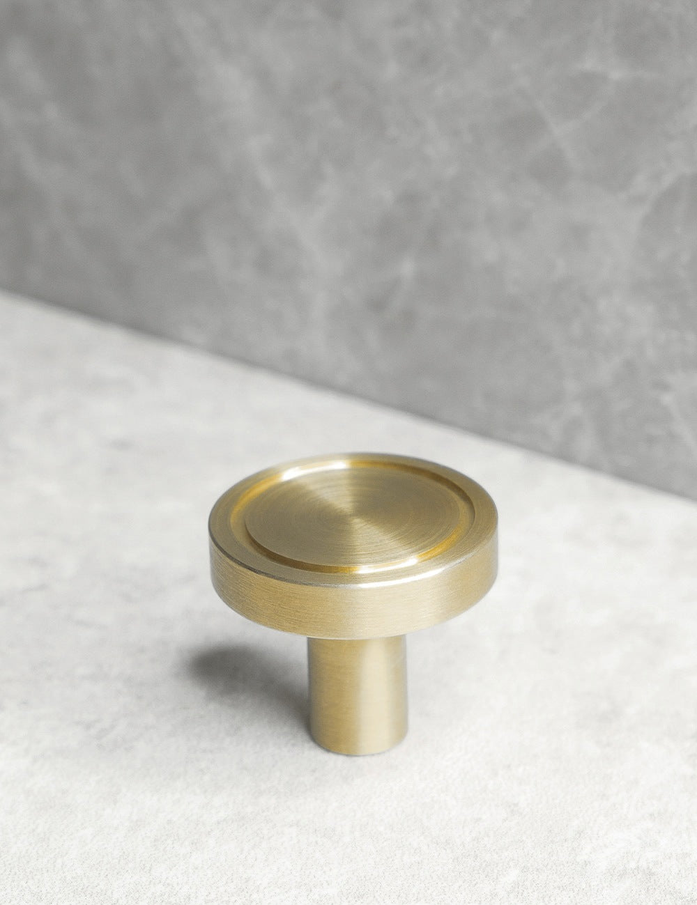CHISEL knob - Satin Brass by BRANDT Copenhagen 