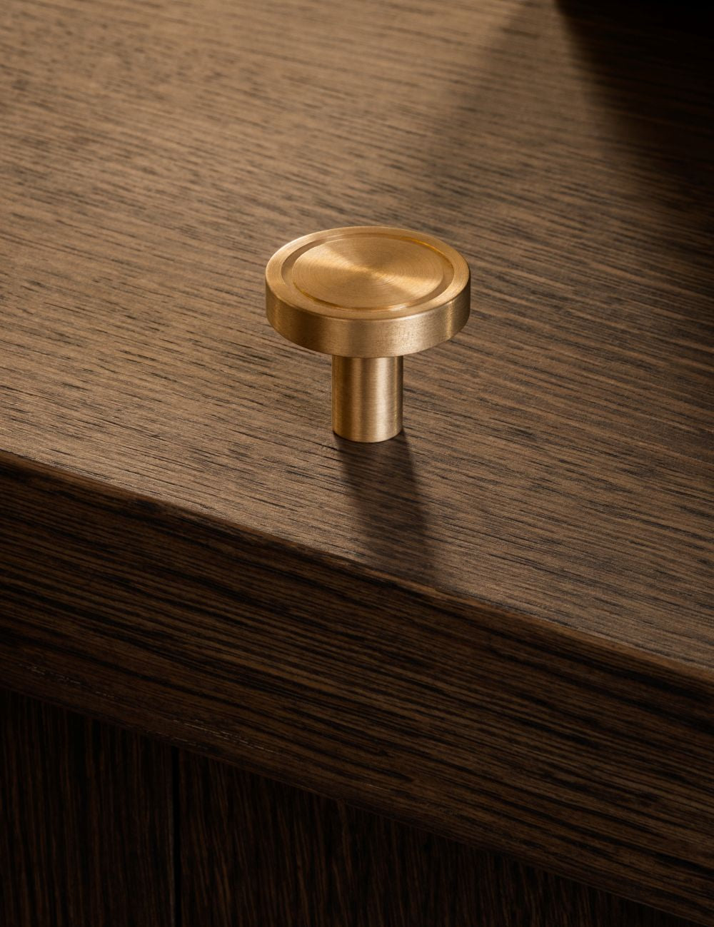 CHISEL knob - Satin Brass by BRANDT Copenhagen 