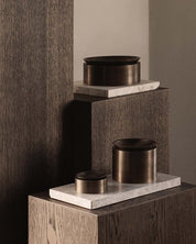 EDO canister MEDIUM - Burnished Brass Patina