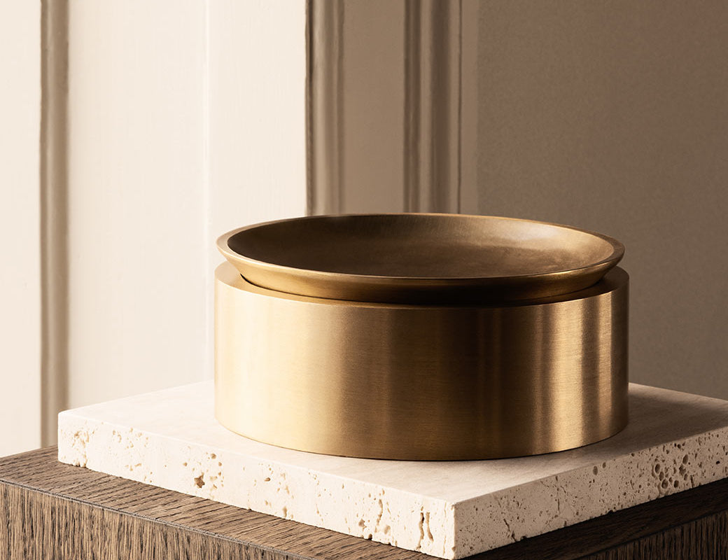 EDO canister LOW - Satin Brass