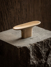 LEAF T-bar 65 mm in brass by BRANDT Copenhagen and Norm architects. Kitchen handle in solid brass - ideal for kitchen drawers and cupboard fronts.