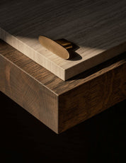 LEAF T-bar 65 mm in brass by BRANDT Copenhagen and Norm architects. Kitchen handle in solid brass - ideal for kitchen drawers and cupboard fronts.