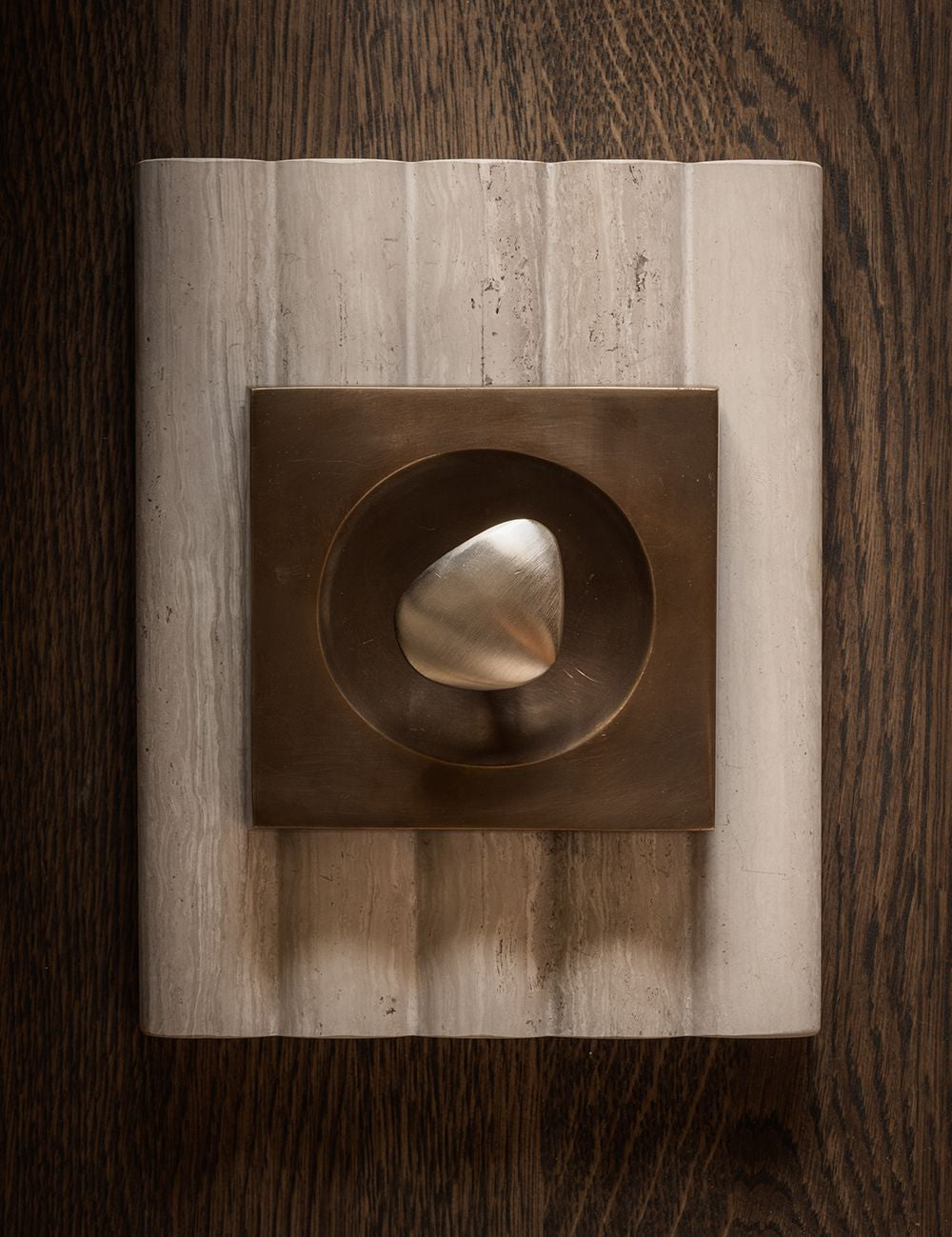 NOBLE knob in satin nickel made of solid brass. Our organically shaped hardware collection is designed by Julie Brandt for BRANDT. 