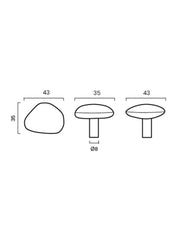 NOBLE knob - Satin Nickel