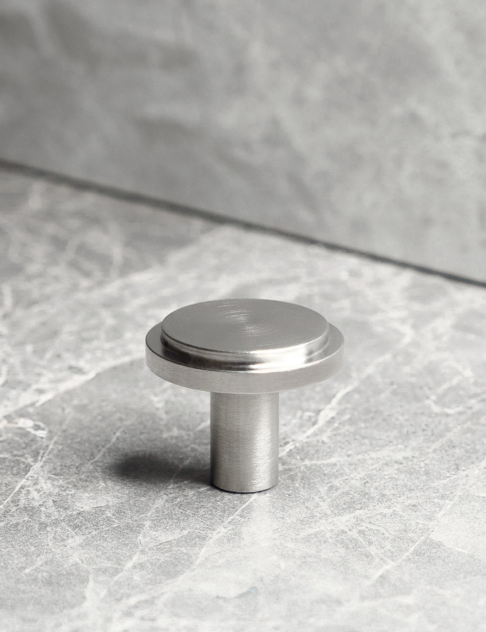 SIGNATURE knob - Satin Nickel by BRANDT Copenhagen 