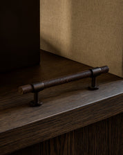 SIGNATURE 20 - pull bar 188 mm - Burnished Brass / Wengé by BRANDT Copenhagen 