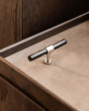 SIGNATURE 20 - T-bar 113 mm - Satin Nickel / Black Horn